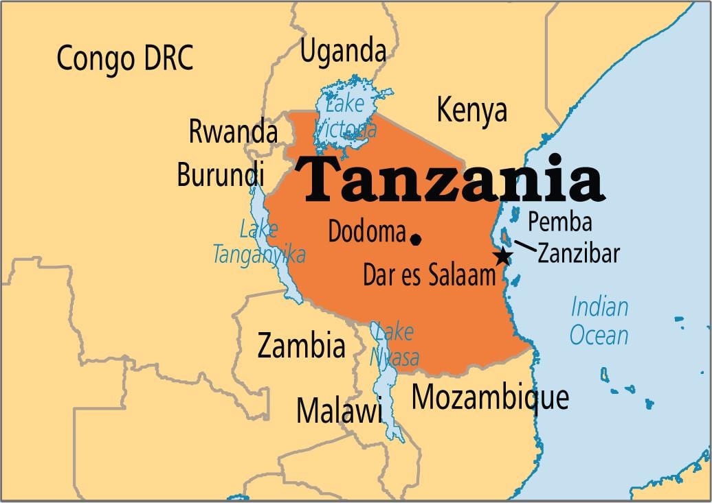 வரைபடம் dar es salaam, தான்சானியா