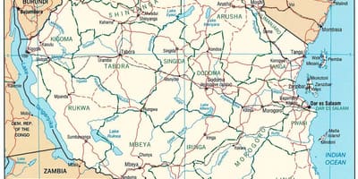 புதிய வரைபடம் தான்சானியா
